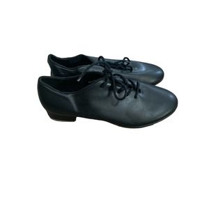 So Danca Torrin Adult Vegan Oxford Lace Up Black Tap Shoes Lace Up Size 5.5